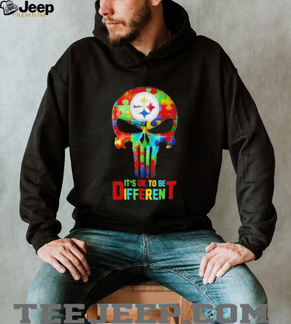 Skull Pittsburgh Steelers it’s ok to be different shirt