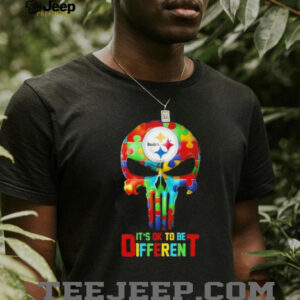 Skull Pittsburgh Steelers it’s ok to be different shirt