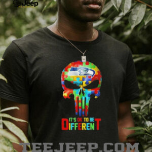 Skull Seattle Seahawks it’s ok to be different shirt