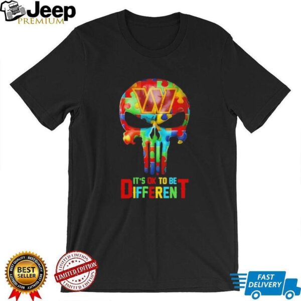 Skull Washington Commanders it’s ok to be different shirt