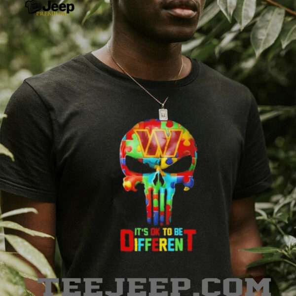 Skull Washington Commanders it’s ok to be different shirt