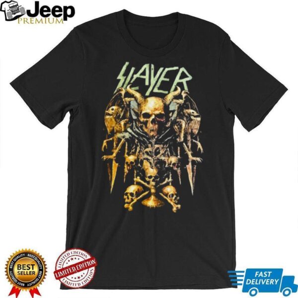 Slayer Farewell Tour 2025 Skull Throne Art With Tour Dates Unisex T Shirt