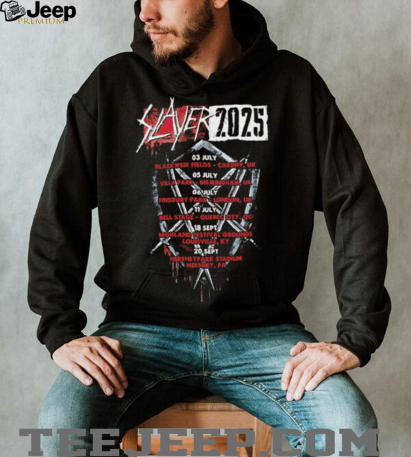Slayer Nation Tour 2025 Washed T shirt