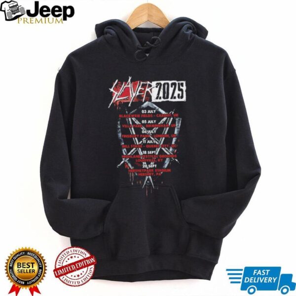 Slayer Nation Tour 2025 Washed T shirt