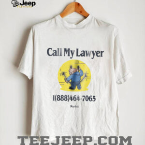 Smiley Call My Lawyer Bear T Shirt