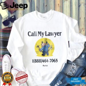 Smiley Call My Lawyer Bear T Shirt