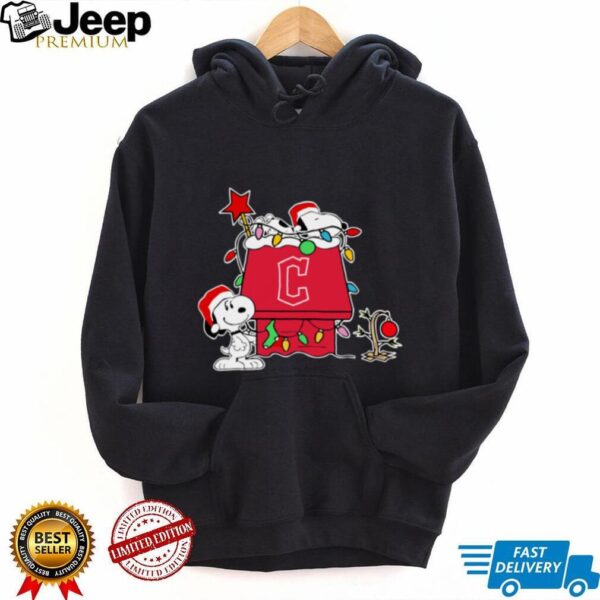 Snoopy Cleveland Guardians Holiday Shirt Christmas 2025 Baseball Fan Tee