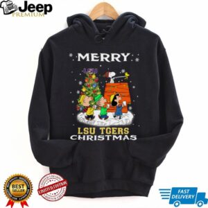 Snoopy LSU Tigers Christmas Shirt Funny Holiday Football T Shirt
