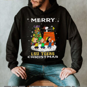 Snoopy LSU Tigers Christmas Shirt Funny Holiday Football T Shirt