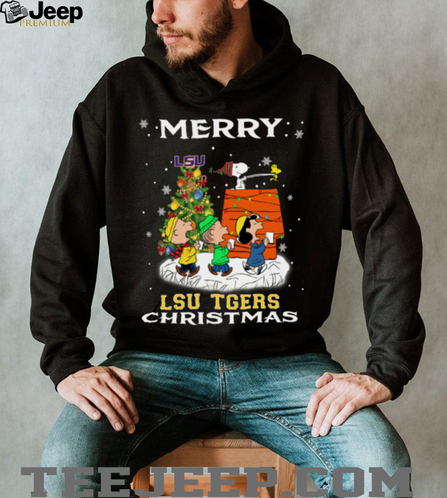 Snoopy LSU Tigers Christmas Shirt Funny Holiday Football T Shirt Snoopy LSU Tigers Christmas Shirt Funny Holiday Football T Shirt