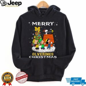 Snoopy Michigan Wolverines Christmas Shirt Funny Holiday Football T Shirt