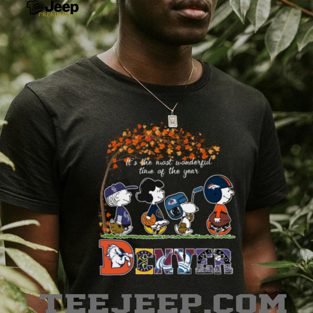 Snoopy Peanuts X Denver Teams Sport Fall It’S The Most Beautiful Time Of The Year Tee Snoopy Peanuts X Denver Teams Sport Fall It’S The Most Beautiful Time Of The Year Tee