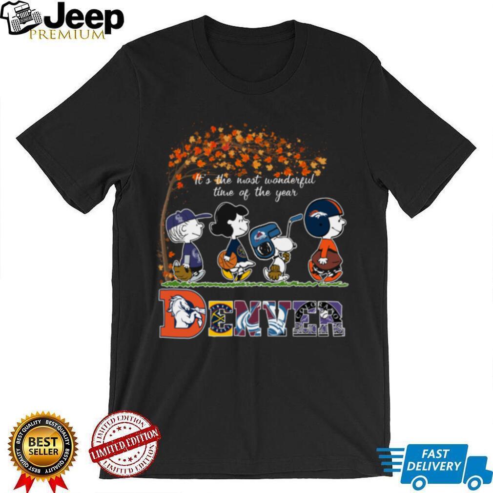 Snoopy Peanuts X Denver Teams Sport Fall It’S The Most Beautiful Time Of The Year Tee Snoopy Peanuts X Denver Teams Sport Fall It’S The Most Beautiful Time Of The Year Tee