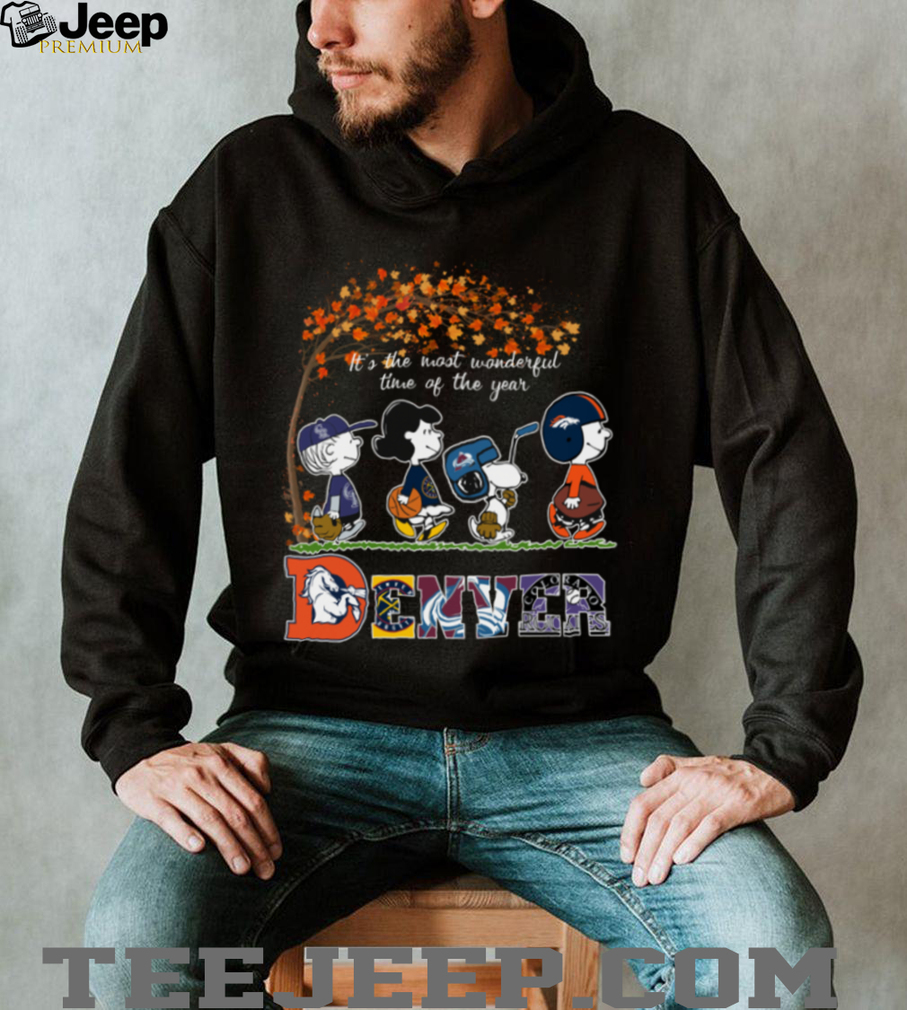 Snoopy Peanuts X Denver Teams Sport Fall It’S The Most Beautiful Time Of The Year Tee Snoopy Peanuts X Denver Teams Sport Fall It’S The Most Beautiful Time Of The Year Tee