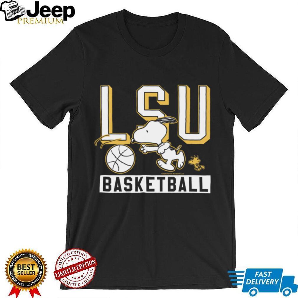 Snoopy Peanuts x LSU Basketball Tee Streaker Sports Snoopy Peanuts x LSU Basketball Tee Streaker Sports