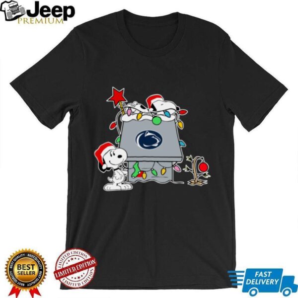 Snoopy Penn State Nittany Lions Christmas Shirt 2025 Holiday Football Gift Tee