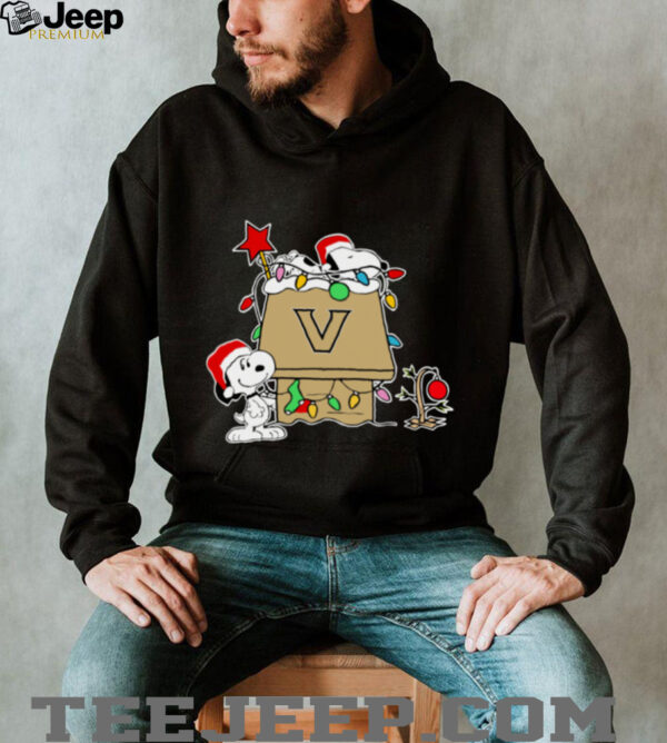 Snoopy Vanderbilt Commodores Christmas Shirt 2025 Holiday Football Gift Tee