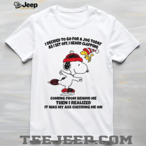 Snoopy and Woodstock I decided to go for a jog today as I set off I heard clapping Christmas shirt