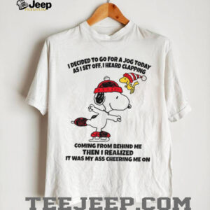 Snoopy and Woodstock I decided to go for a jog today as I set off I heard clapping Christmas shirt