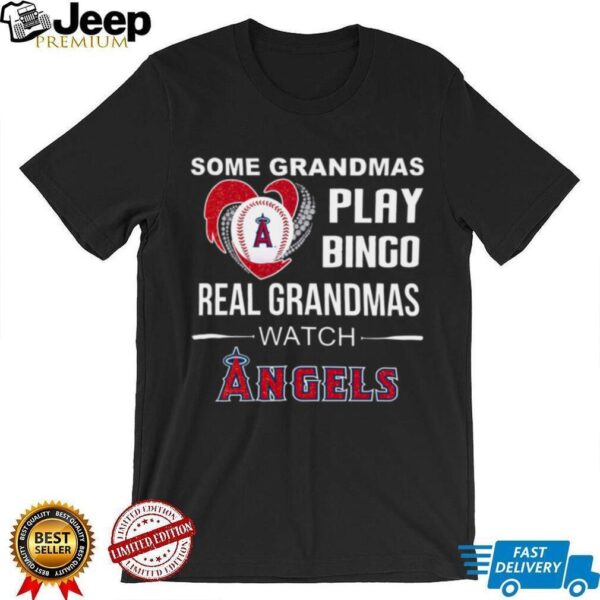 Some Grandmas Play Bingo Real Grandmas Watch Angels 2025 TShirt