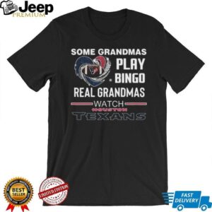 Some Grandmas Play Bingo Real Grandmas Watch Houston Texans Diamond Heart 2025 T shirt