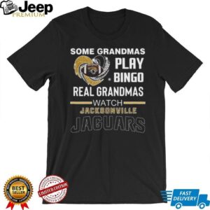 Some Grandmas Play Bingo Real Grandmas Watch Jackson Jaguars Diamond Heart 2025 T shirt