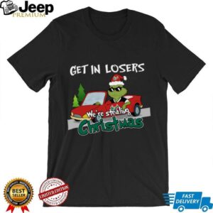 South Florida Bulls Grinch Christmas T Shirt Get In Losers We’re Stealing Christmas Holiday Tee