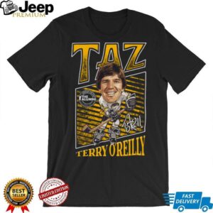 Spittin' Chiclets Merch Spittin Chiclets x Alumni Association Terry O'Reilly Taz T Shirt