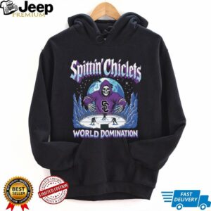 Spittin Chiclets Podcast Merch World Domination Hoodie