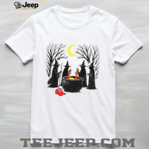Spooky Witch Halloween Trump red hat shirt