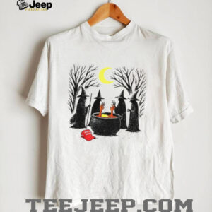 Spooky Witch Halloween Trump red hat shirt