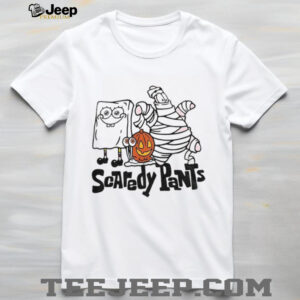SquarePants and Patrick Star pumpkin Scaredy Pants Halloween shirt