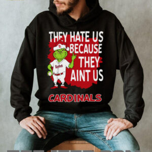 St Louis Cardinals Grinch Christmas They Hate Us Ain’t Us T Shirt