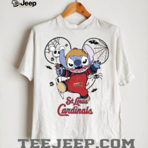 St Louis Cardinals Stitch Michael Halloween 2025 T Shirt