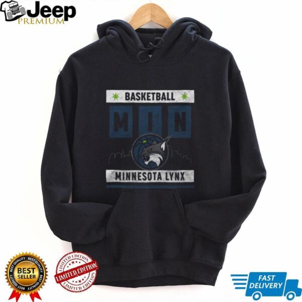 Stadium Essentials Heather Black Minnesota Lynx Relaxed Fit Big Shot Vintage Wash T Shirt
