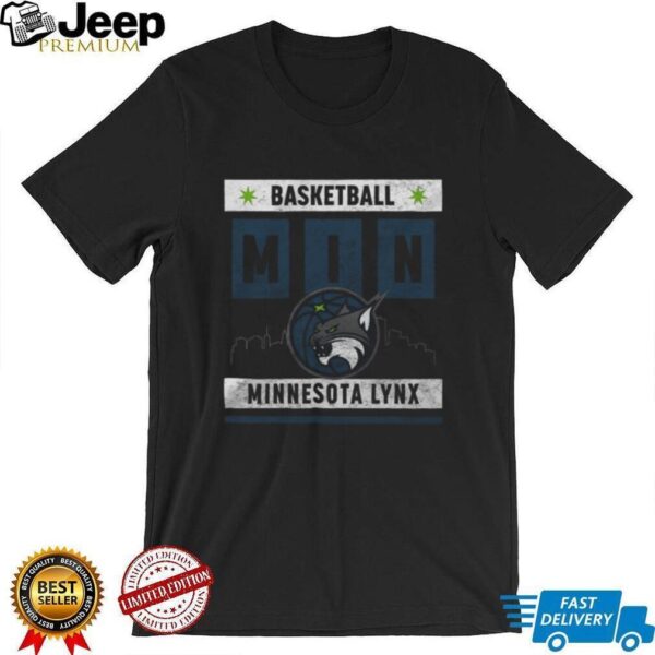 Stadium Essentials Heather Black Minnesota Lynx Relaxed Fit Big Shot Vintage Wash T Shirt
