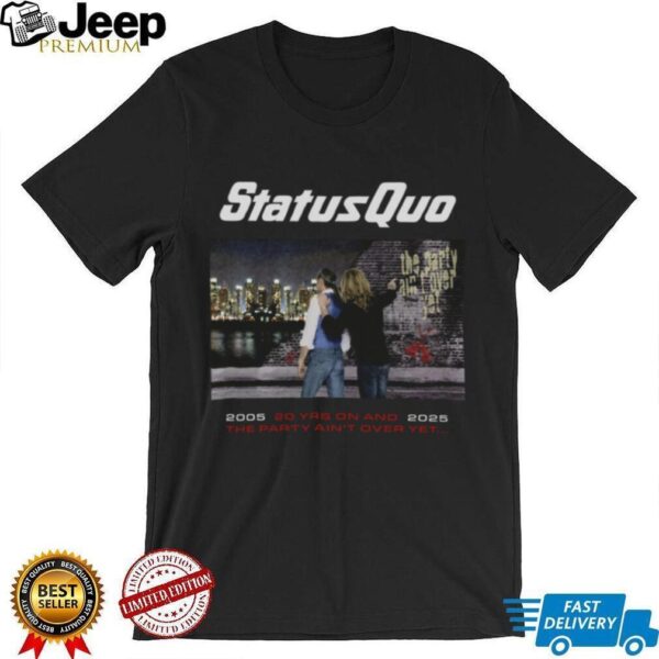 Status Quo The Party Ain’t Over Black Tour Tee ClShirt