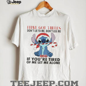 Stitch Christmas I have got 3 rules don’t lie to me don’t use me and if you’re tired of me let me alone shirt