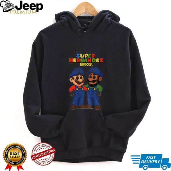 Super Mario The Super Hernandez Bros Los Angeles Dodgers MLB baseball shirt