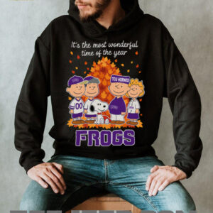 TCU Horned Frogs X Peanuts It’S The Most Wonderful Time Of The Year The Fall Shirt