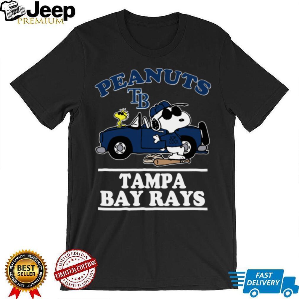 Tampa Bay Rays Snoopy Peanuts Car Baseball T Shirt Tampa Bay Rays Snoopy Peanuts Car Baseball T Shirt