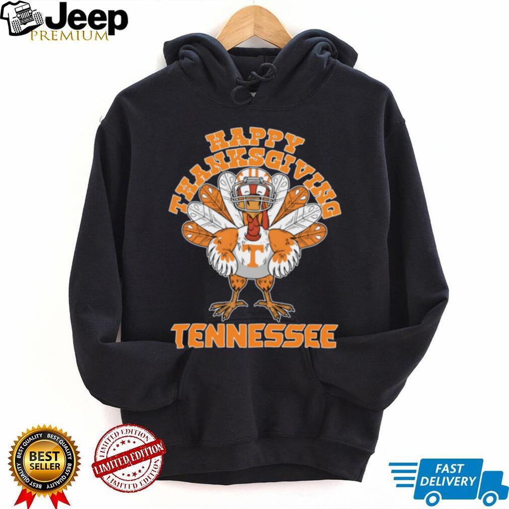Tennessee Volunteers Football Happy Thanksgiving Turkey T Shirt Tennessee Volunteers Football Happy Thanksgiving Turkey T Shirt