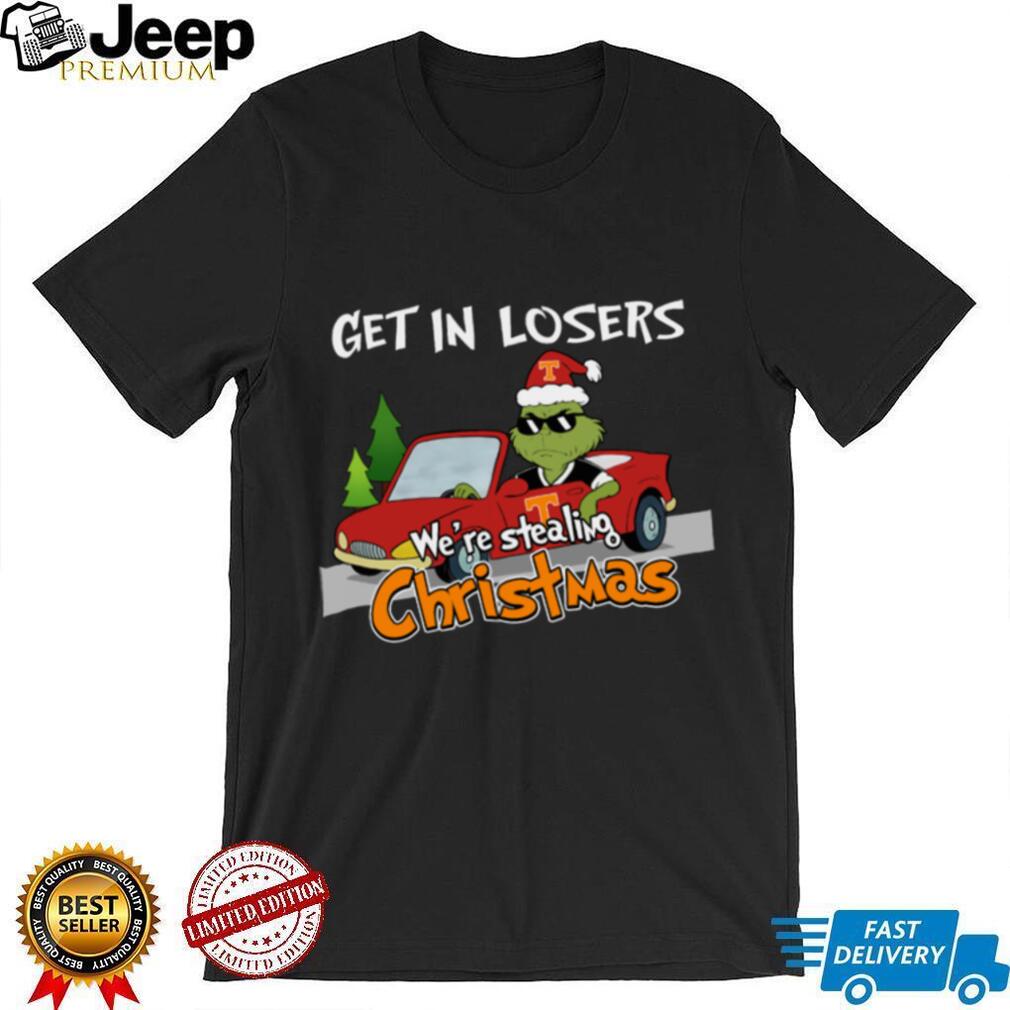 Tennessee Volunteers Grinch Christmas T Shirt Get In Losers We’re Stealing Christmas Holiday Tee Tennessee Volunteers Grinch Christmas T Shirt Get In Losers We’re Stealing Christmas Holiday Tee