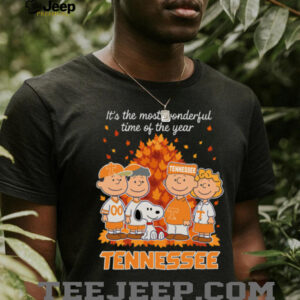 Tennessee Volunteers x Peanuts Fall T Shirt It’s the Most Wonderful Time of the Year