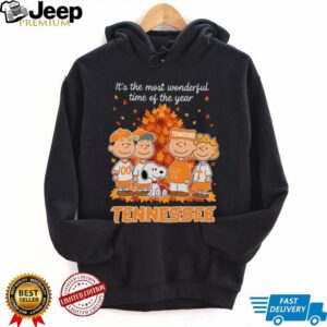 Tennessee Volunteers x Peanuts Fall T Shirt It’s the Most Wonderful Time of the Year