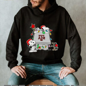 Texas A&M Aggies Football Snoopy Christmas Holiday 2025 T Shirt