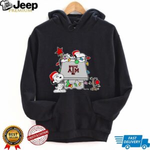 Texas A&M Aggies Football Snoopy Christmas Holiday 2025 T Shirt
