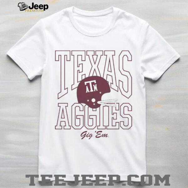 Texas A&M Aggies Gig ‘Em 1975 Football helmet shirt