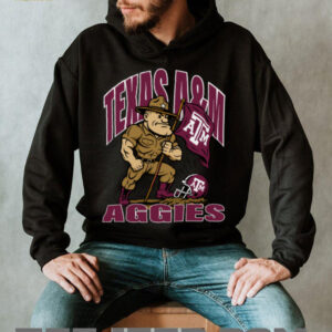 Texas A&M Aggies Mascot Planting Flag College Football Tee