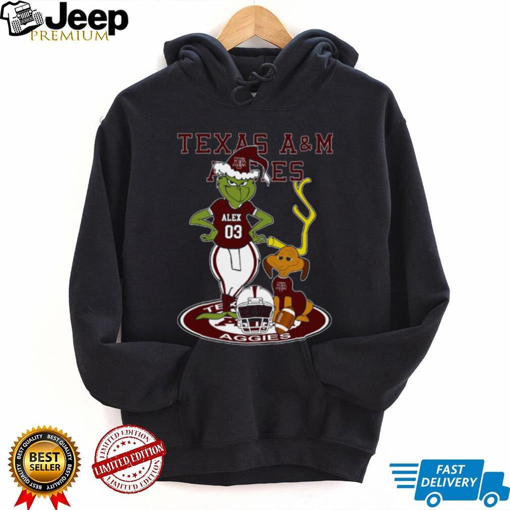 Texas A&M Aggies NCAA Football Grinch with Dog Tee – Custom Name Fan Shirt – Personalized Christmas Outfit & Holiday Gift Idea Texas A&M Aggies NCAA Football Grinch with Dog Tee – Custom Name Fan Shirt – Personalized Christmas Outfit & Holiday Gift Idea